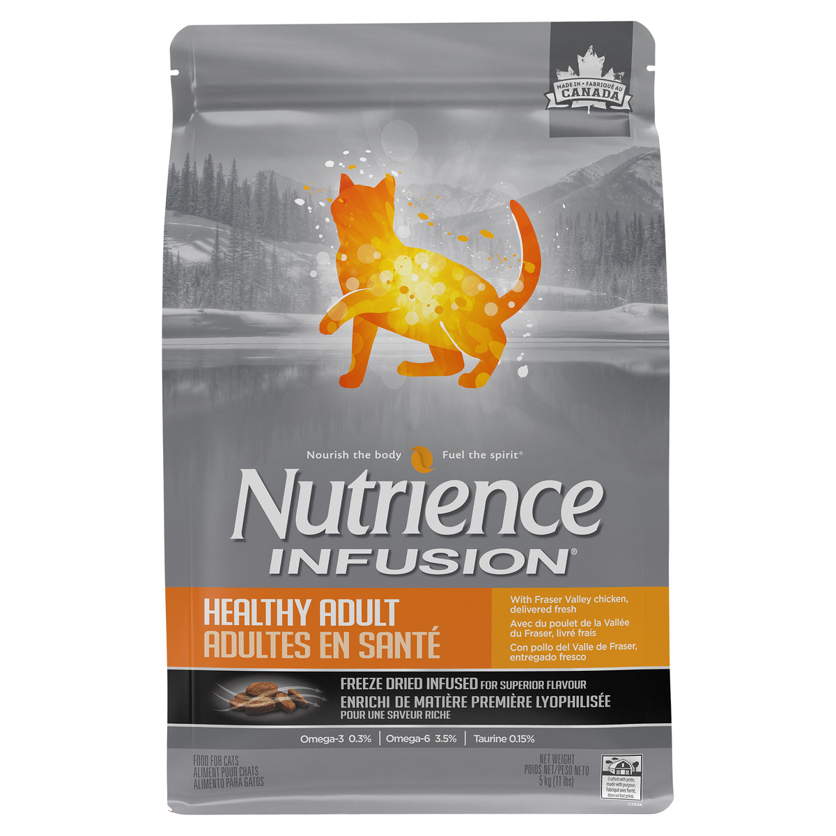 Nourriture sèche pour chats adultes Infusion, poulet