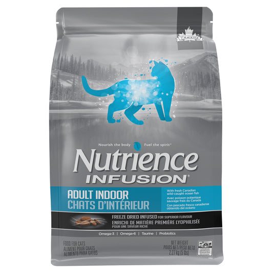 Nourriture sèche pour chats adultes d'intérieur Infusion, poisson océanique