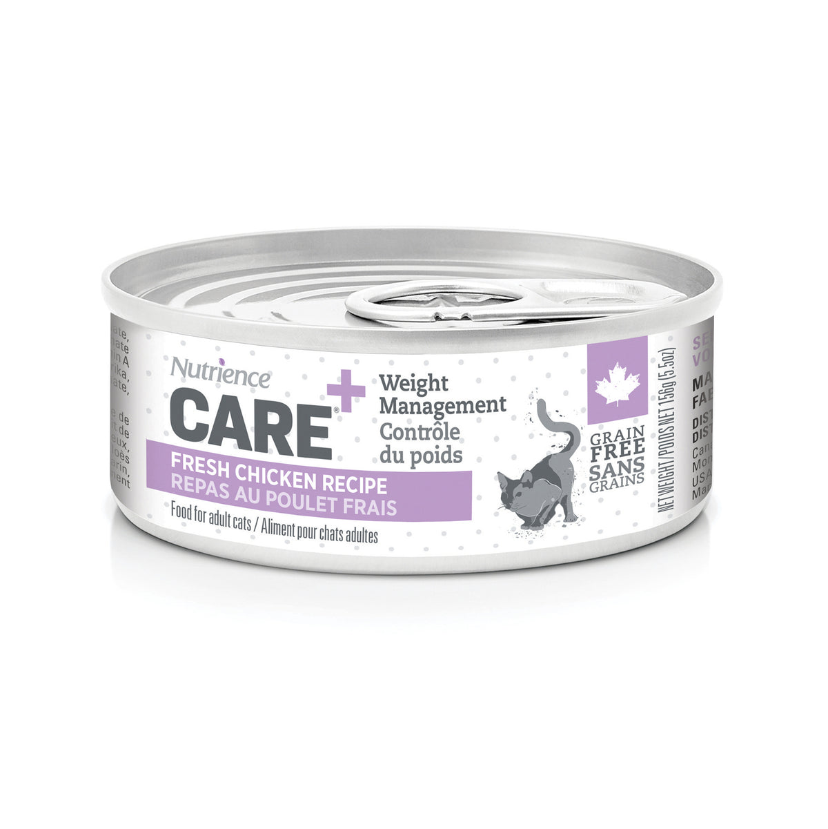 Pâté pour chats Care Contrôle du poids, poulet frais 156 g