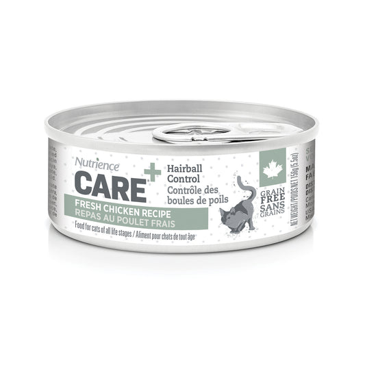 Pâté pour chats Care Contrôle des boules de poils, poulet frais 156 g