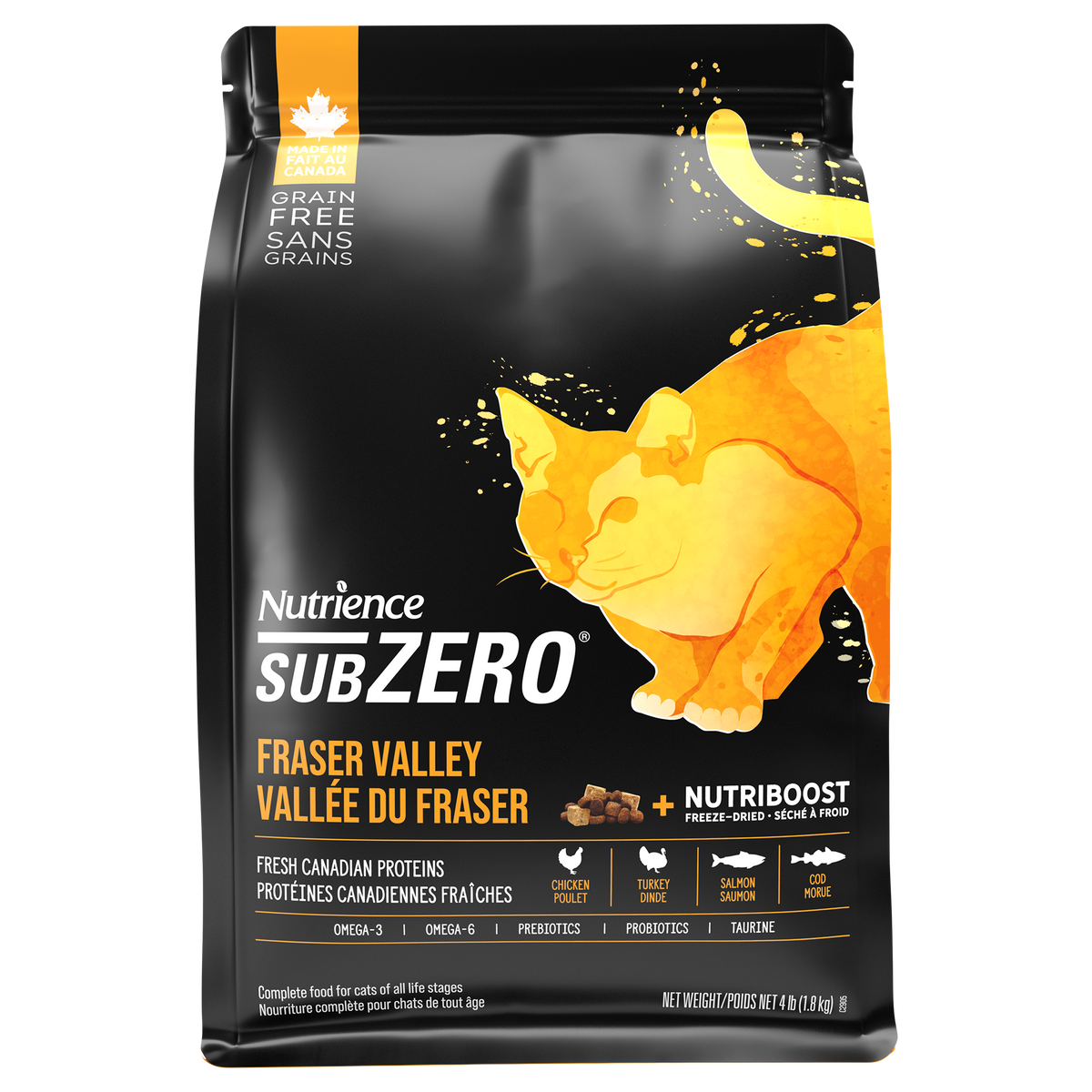 Nourriture sèche pour chats SubZero, Vallée du Fraser
