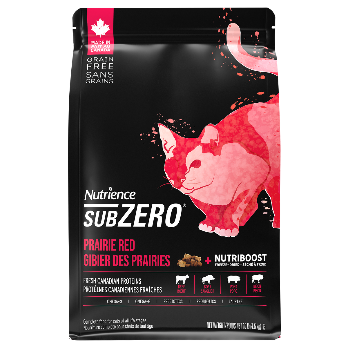 Nourriture sèche pour chats SubZero, Gibier des Prairies