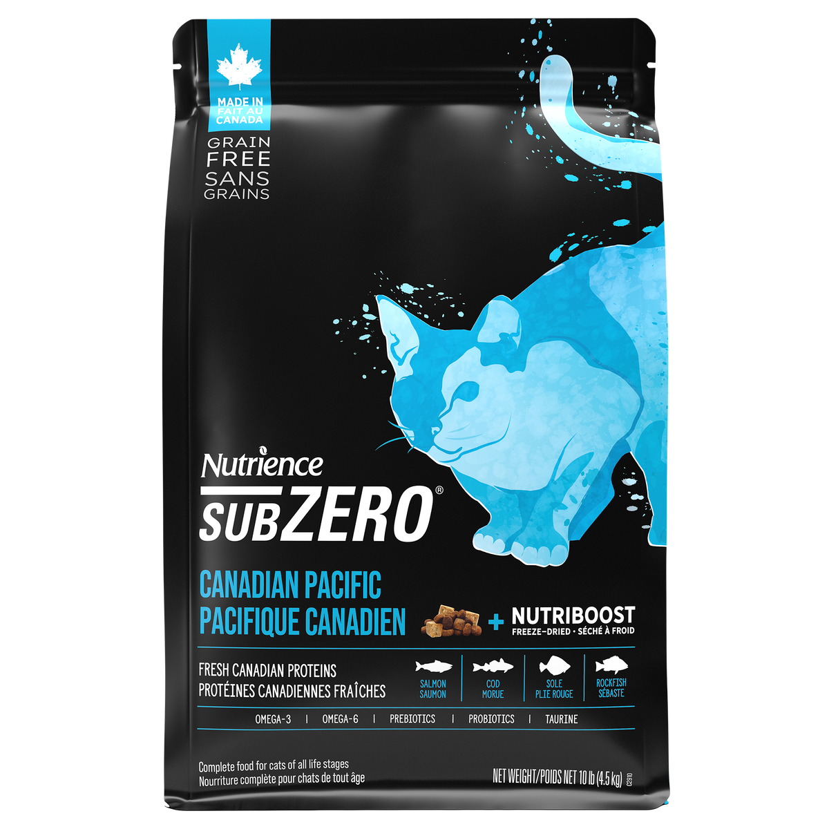 Nourriture sèche pour chats SubZero, Pacifique canadien