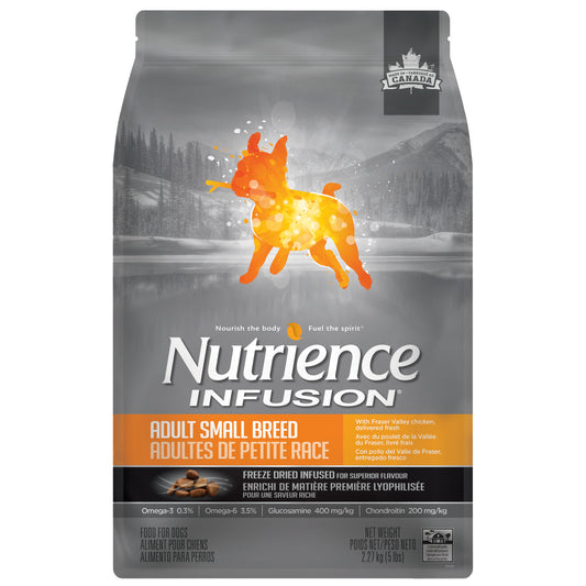 Nourriture sèche Infusion pour chiens adultes de petite race, poulet