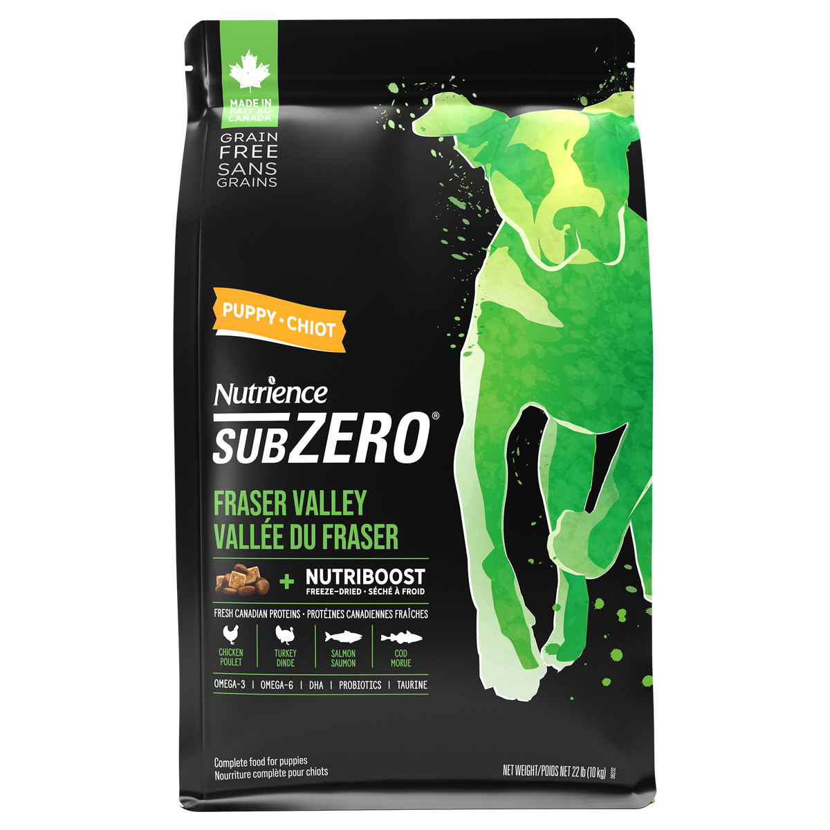Nourriture sèche Sans grains SubZero pour chiots, Vallée du Fraser