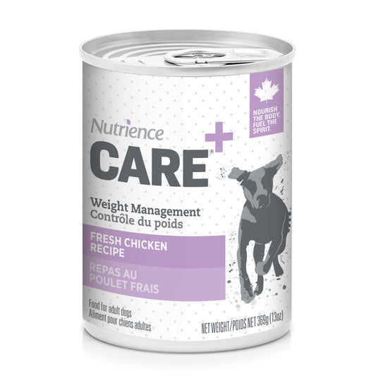Pâté Care Contrôle du poids pour chiens, poulet frais 369 g