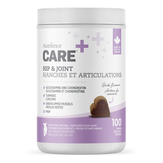 Supplément Care pour chiens, Hanches et articulations, 100 bouchées tendres