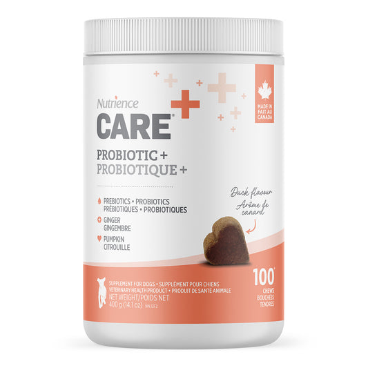 Supplément Care pour chiens, Probiotique+, 100 bouchées tendres