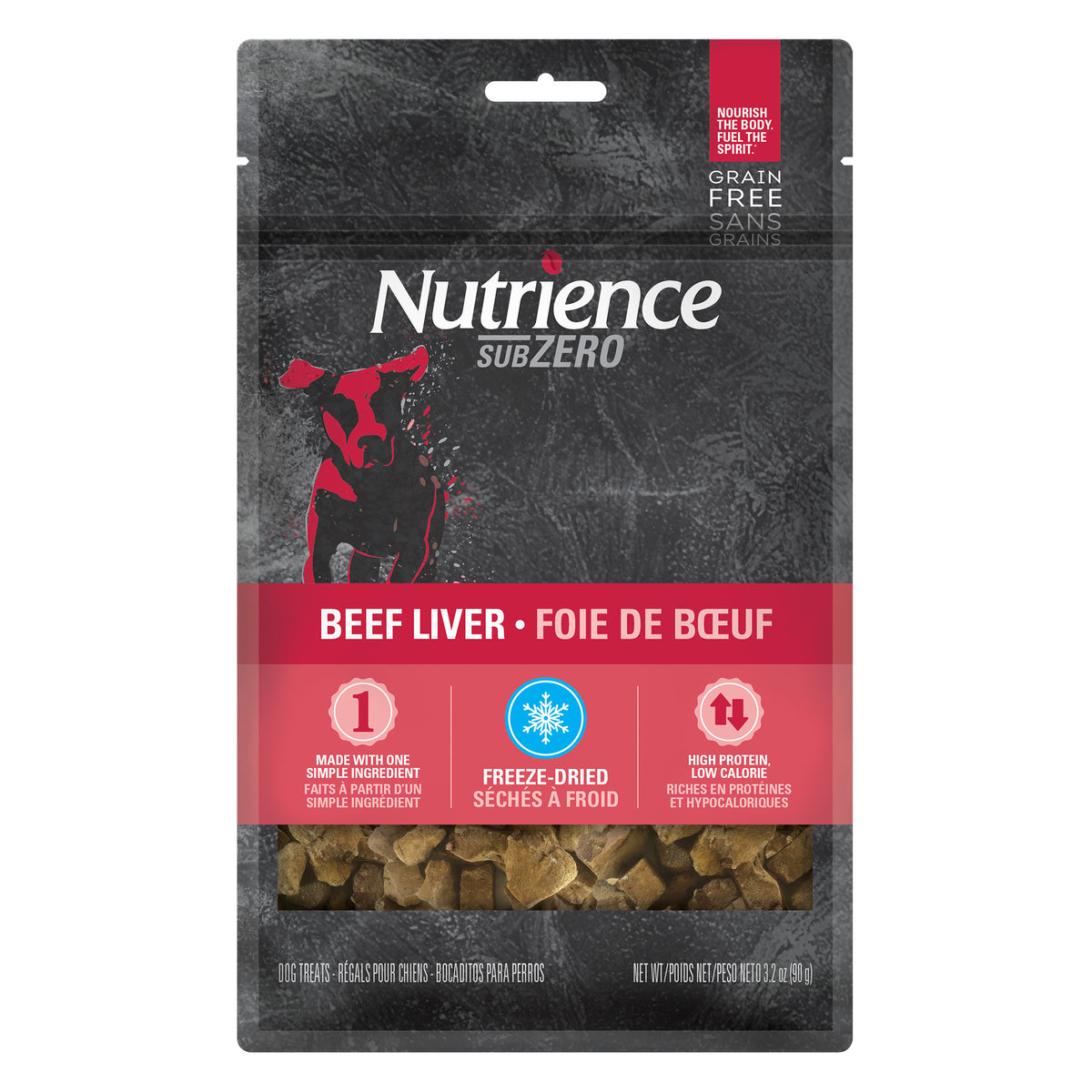 Gâteries séchées à froid à une seule protéine SubZero Sans grains pour chiens 90 g