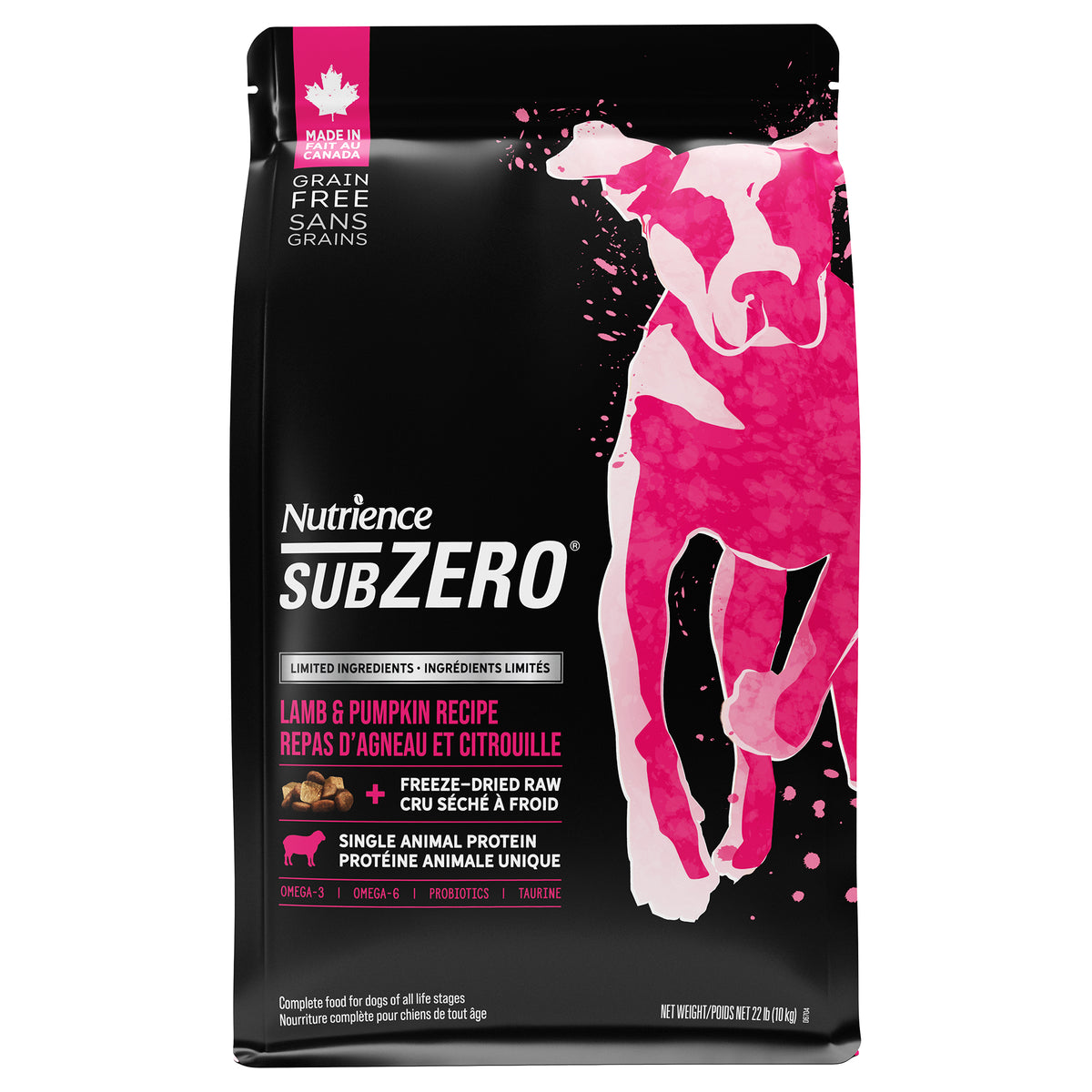 Nourriture sèche SubZero à ingrédients limités pour chiens