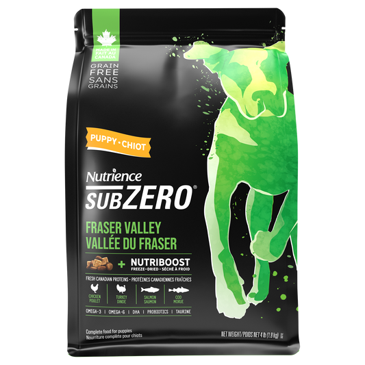 Nourriture sèche Sans grains SubZero pour chiots, Vallée du Fraser