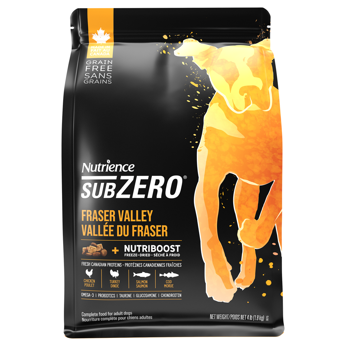 Nourriture sèche Sans grains SubZero pour chiens