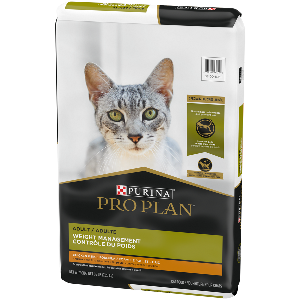 Nourriture sèche pour chat contrôle du poids