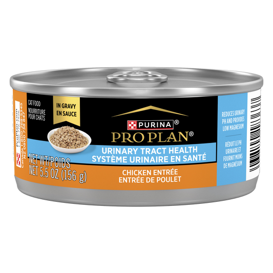 Nourriture humide pour chat santé urinaire, poulet en sauce 156 g
