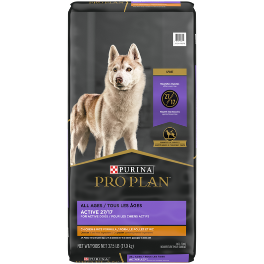 Nourriture sèche pour chien Sport Active 27/17, poulet 17 kg