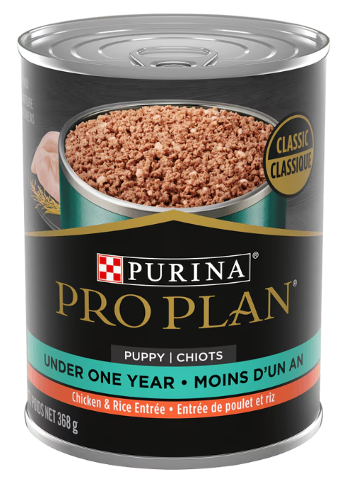 Nourriture humide classique pour chiot, poulet et riz 368 g