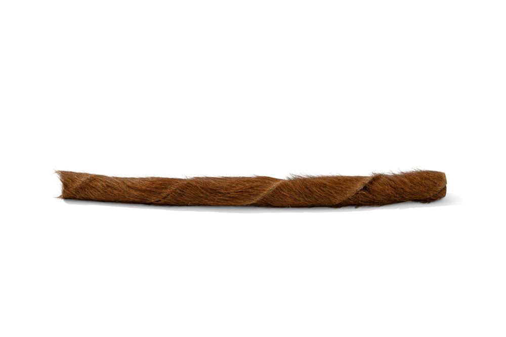 Rouleau de peau de bœuf avec poils pour chien