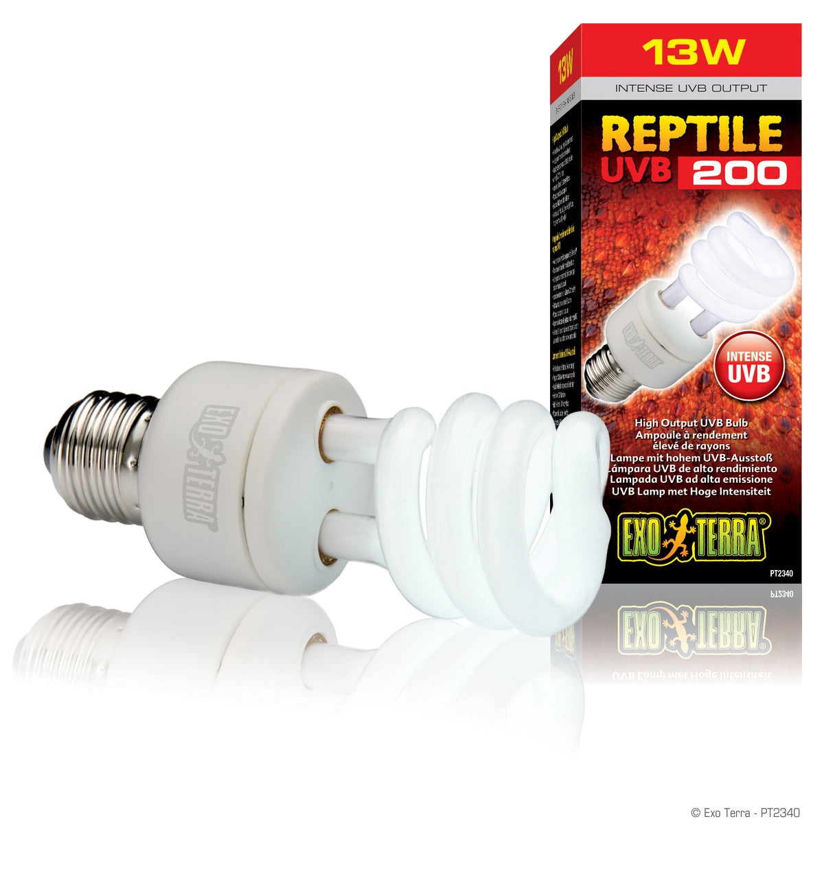 Ampoule fluocompacte Reptile UVB200 à rendement élevé