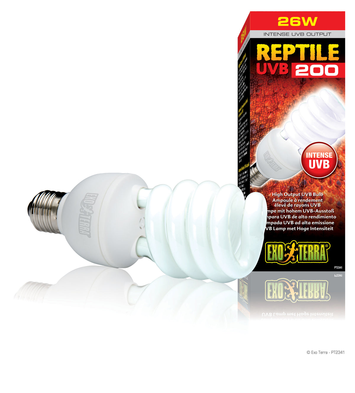 Ampoule fluocompacte Reptile UVB200 à rendement élevé