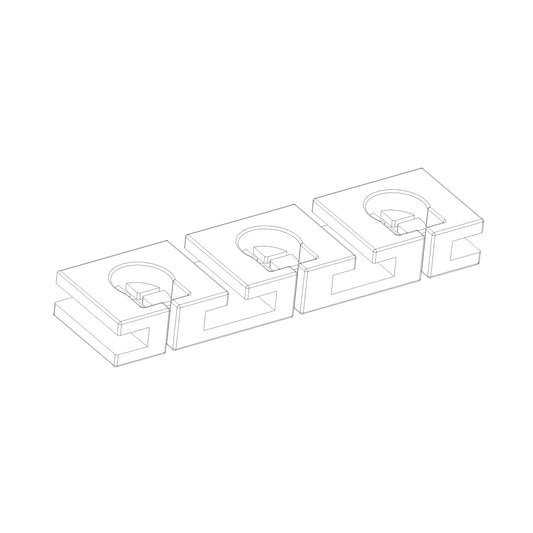 Passe-câbles à fermeture automatique pour 3 câbles pour terrariums et paludariums professionnels