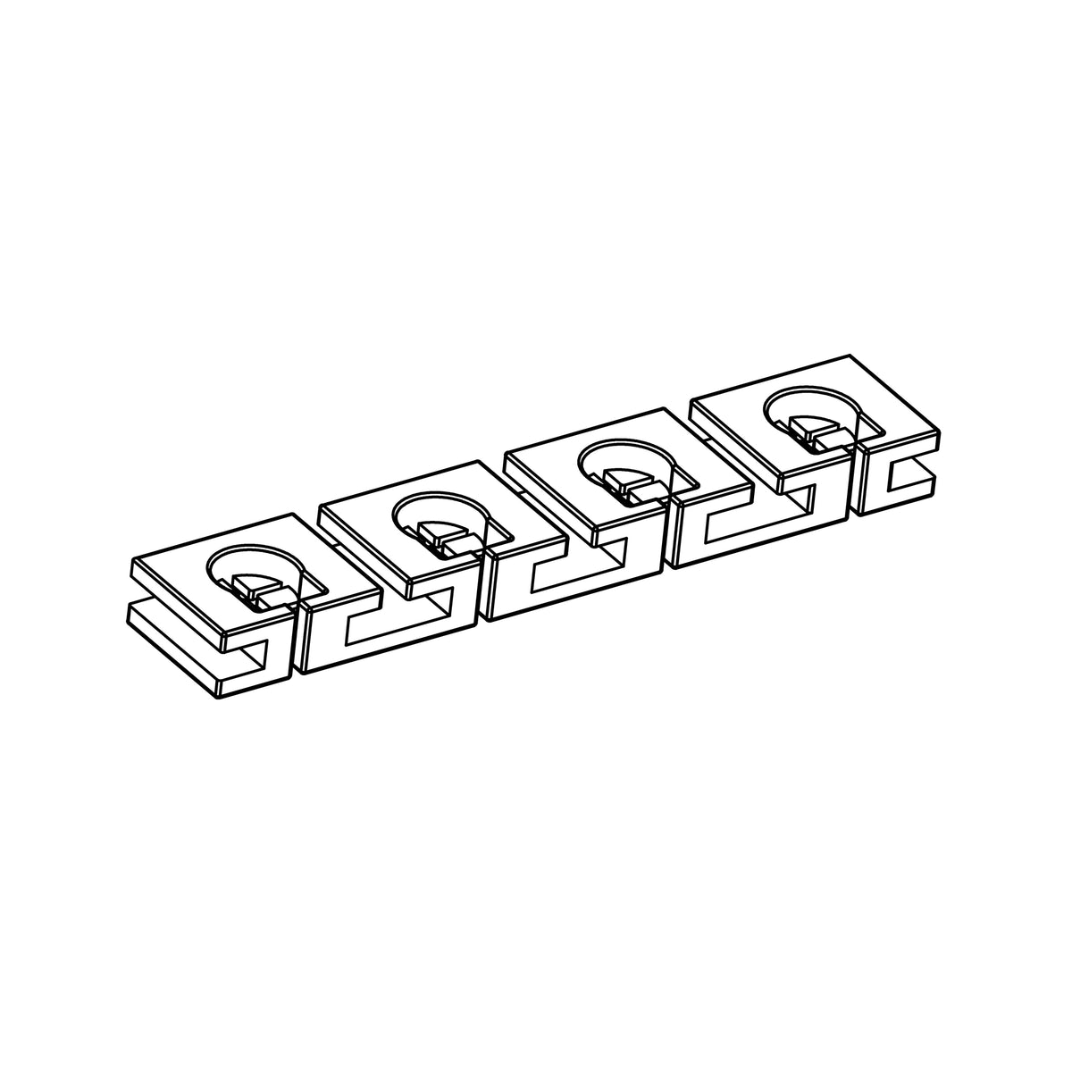 Passe-câbles à fermeture automatique pour 4 câbles pour terrariums et paludariums professionnels