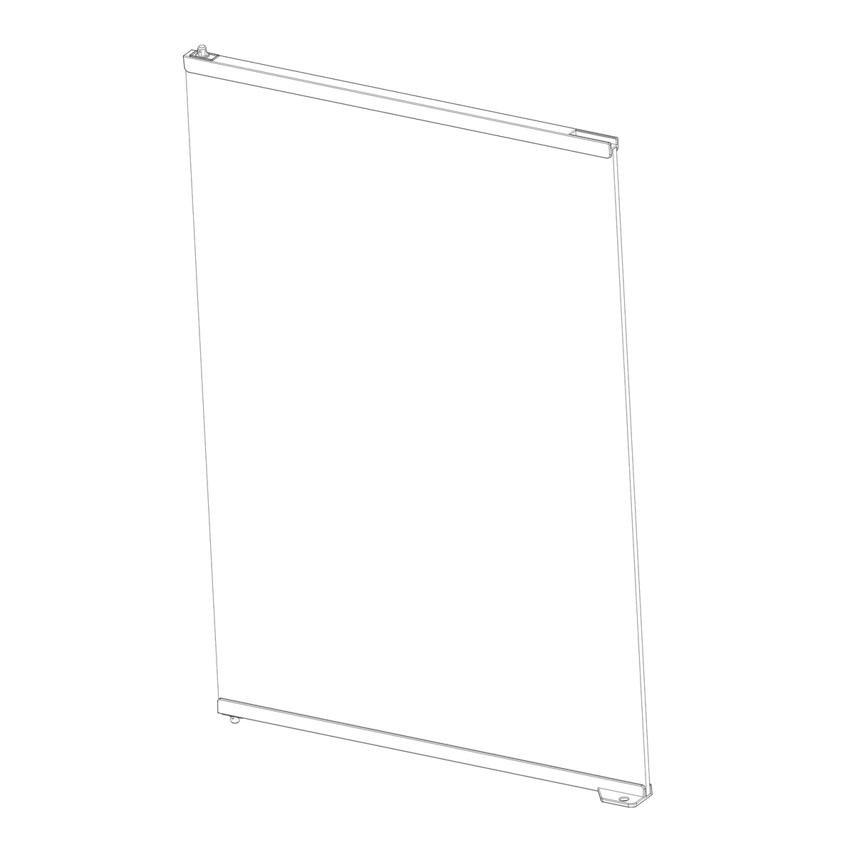 Porte de rechange en verre gauche pour terrarium professionnel moyen/haut (PT4409)