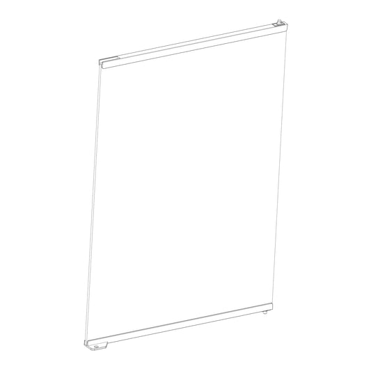 Porte de rechange en verre droite pour terrarium professionnel moyen/haut (PT4409)