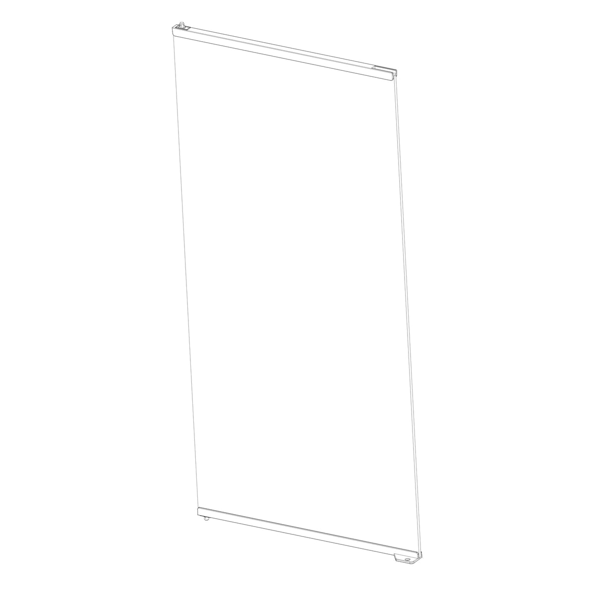 Porte de rechange en verre gauche pour paludarium professionnel moyen/très haut (PT4410)