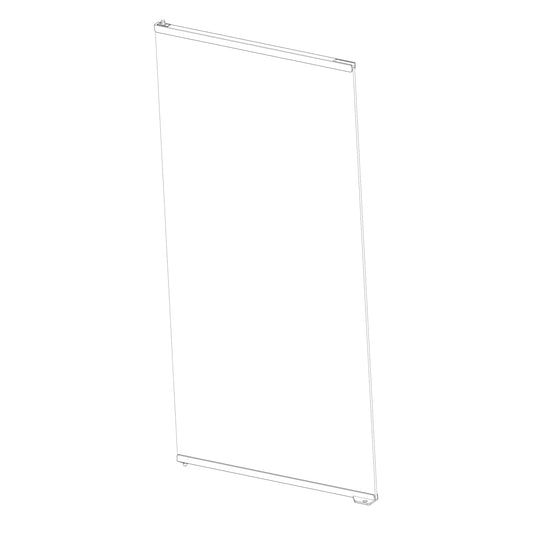 Porte de rechange en verre gauche pour paludarium professionnel moyen/très haut (PT4410)