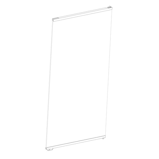 Porte de rechange en verre droite pour paludarium professionnel moyen/très haut (PT4410)