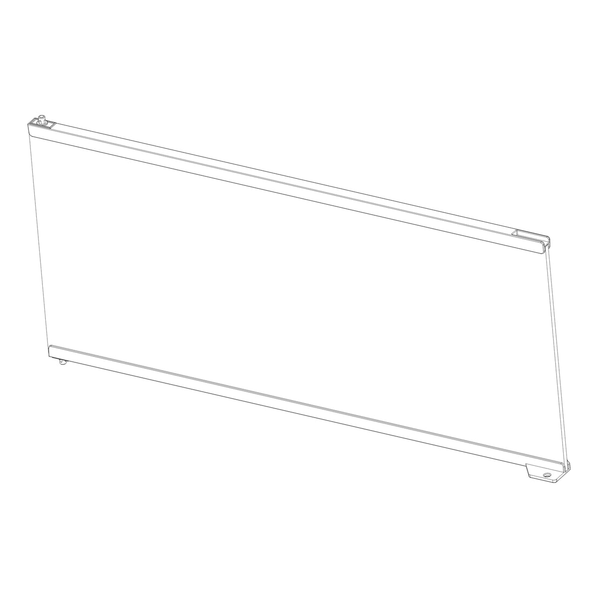 Porte de rechange en verre gauche pour terrarium professionnel grand/bas (PT4411)