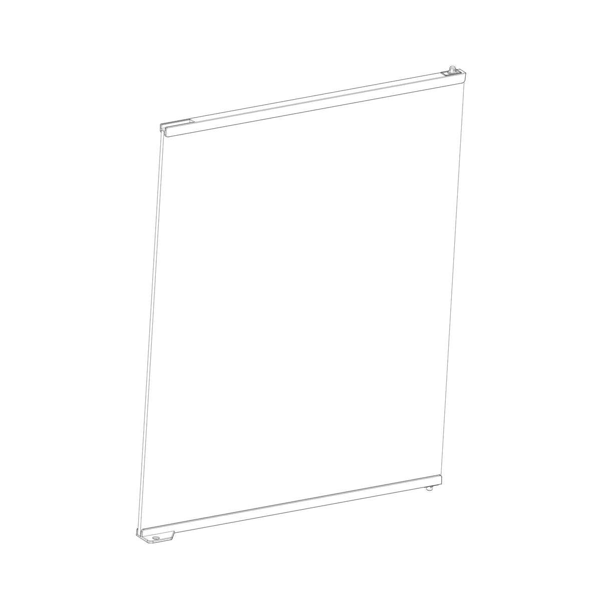 Porte de rechange en verre droite pour paludarium professionnel grand/très haut (PT4414)
