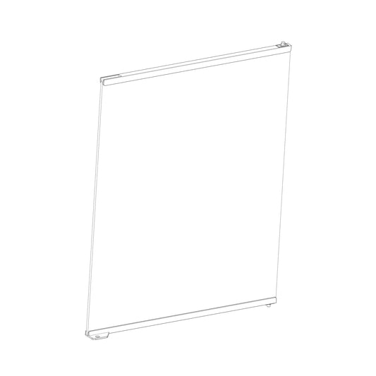 Porte de rechange en verre droite pour paludarium professionnel grand/très haut (PT4414)