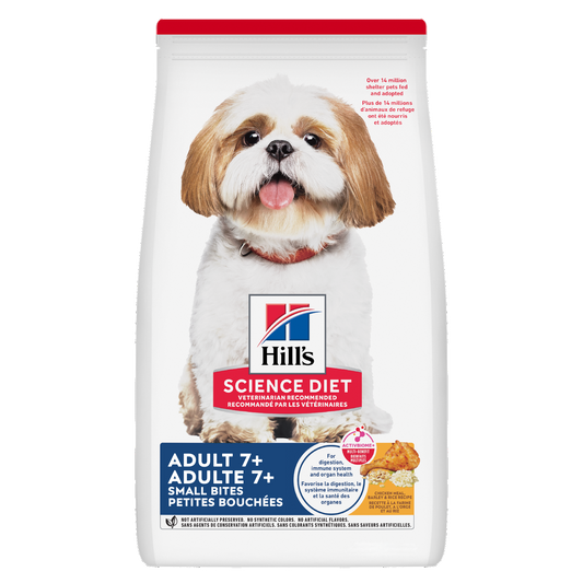 Sénior 7+ petites bouchées poulet, orge et riz - nourriture sèche pour chien