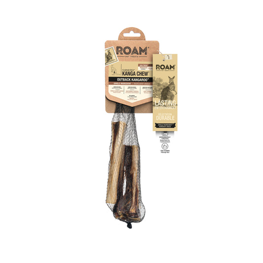 Os Kanga Chew, jointure et tibia de kangourou de l'arrière-pays 100 g (paquet de 2)