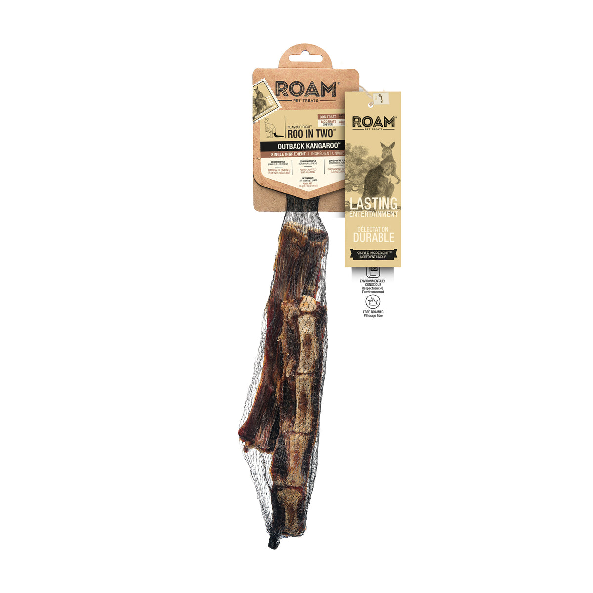 Os Roo in Two, os caudaux de kangourou de l'arrière-pays 90 g (paquet de 2)