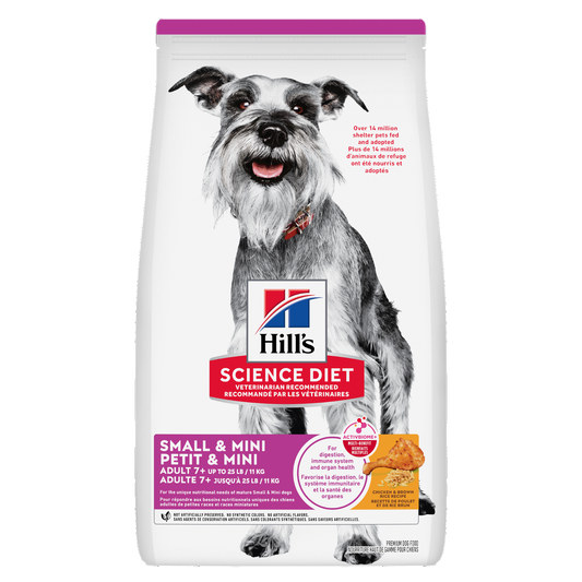 Sénior 7+ petite race poulet, orge et riz - nourriture sèche pour chien