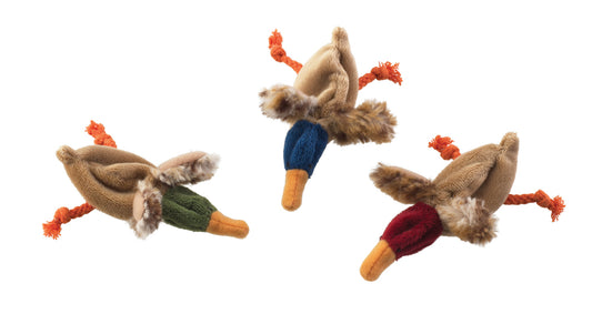 Peluche Skinneeez canard pour chat 4,25 po
