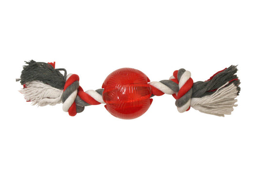 Mini balle PlayStrong avec corde rouge 2,25 po
