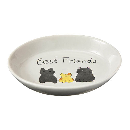 Bol en céramique Best Friends pour chat 6 po