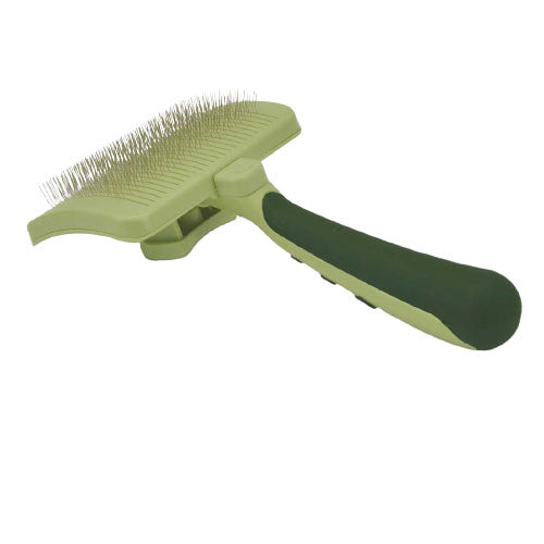 Brosse autonettoyante pour chien
