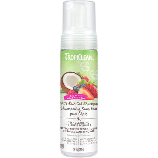 Shampoing sans eau pour chat nettoyant en profondeur 220 ml
