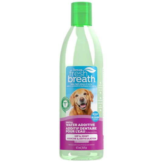 Additif pour eau Fresh Breath pour chien plus joints et articulations 473 ml