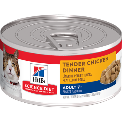 Sénior 7+ souper de poulet tendre - nourriture humide pour chat