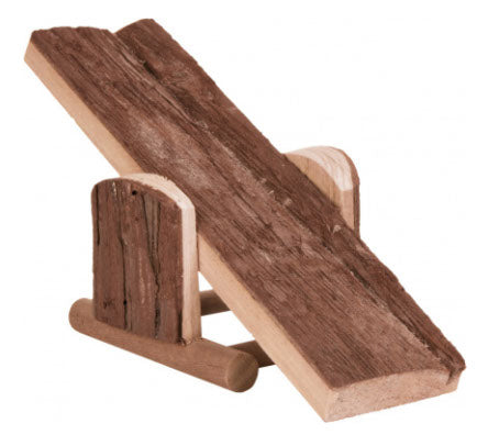Bascule en bois naturel pour petits animaux