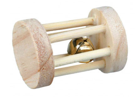Rouleau de jeu avec clochette pour petits animaux 3,5 x 5 cm