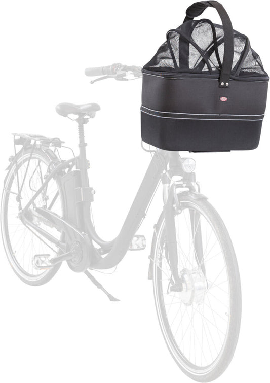 Panier avant pour vélo noir 41 x 47 x 29 cm