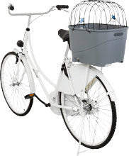 Panier en plastique arrière pour vélo gris 36 x 47 x 46 cm