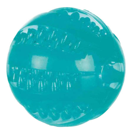 Balle DentaFun en TPR menthe 6 cm