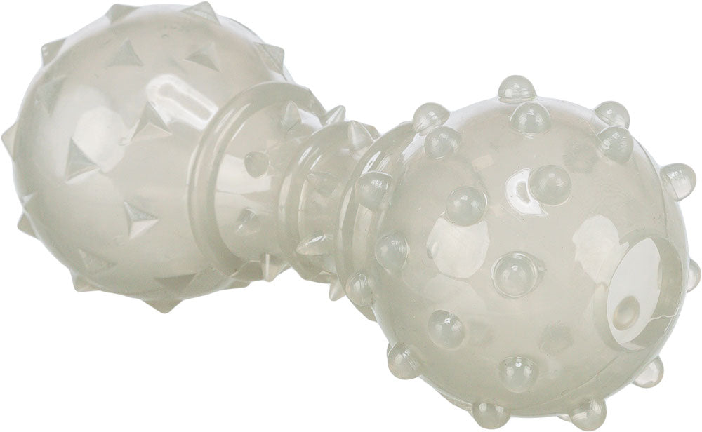Haltère distributeur de friandises en TPR 12 cm